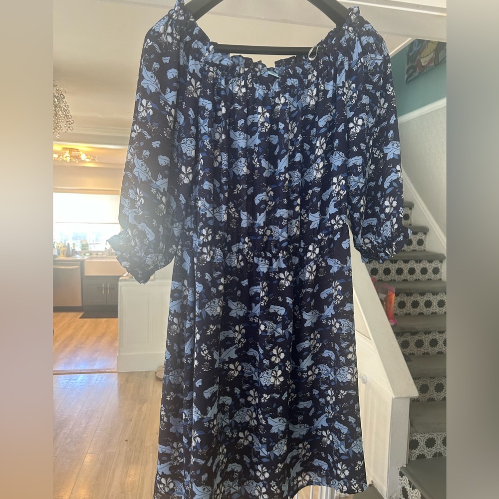 Floral off the shoulder dress